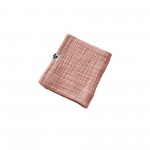 Serviette de toilette invite 30 x 50 cm Gaze de coton Gaia Rose peche